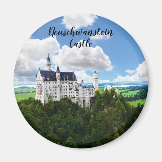 Neuschwanstein Castle Bavaria Duitsland Fotografie Magneet (Voorkant)