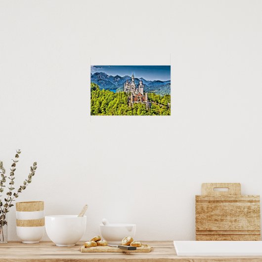 Neuschwanstein Castle Bavaria Duitsland Poster (Keuken)