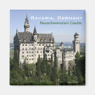 Neuschwanstein Castle Bavaria Travel Fridge Magnet