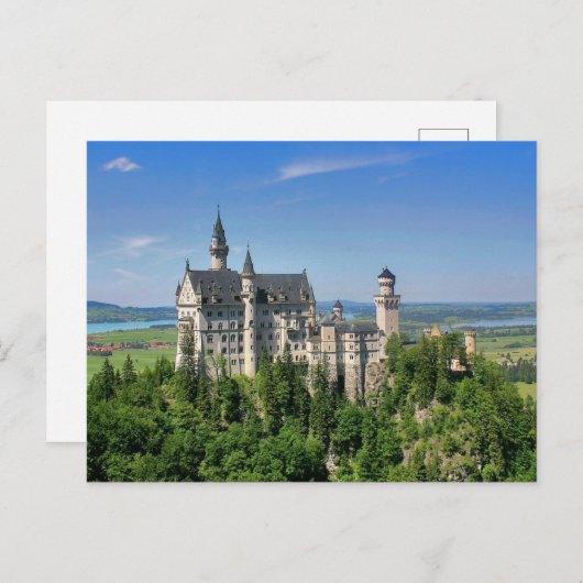 Neuschwanstein Castle, Beieren Duitsland Briefkaart (Voorkant / Achterkant)