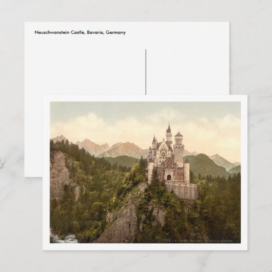 Neuschwanstein Castle, Beieren, Duitsland Briefkaart (Voorkant / Achterkant)