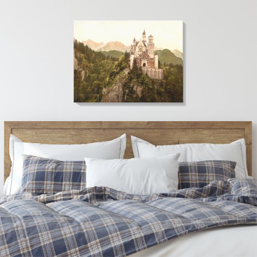 Neuschwanstein Castle, Beieren, Duitsland Canvas Afdruk (Insitu (Slaapkamer))