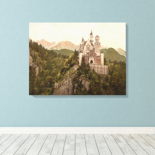 Neuschwanstein Castle, Beieren, Duitsland Canvas Afdruk (Insitu (Houten vloer))