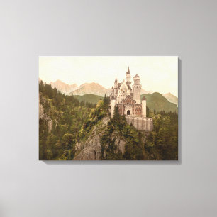 Neuschwanstein Castle, Beieren, Duitsland Canvas Afdruk
