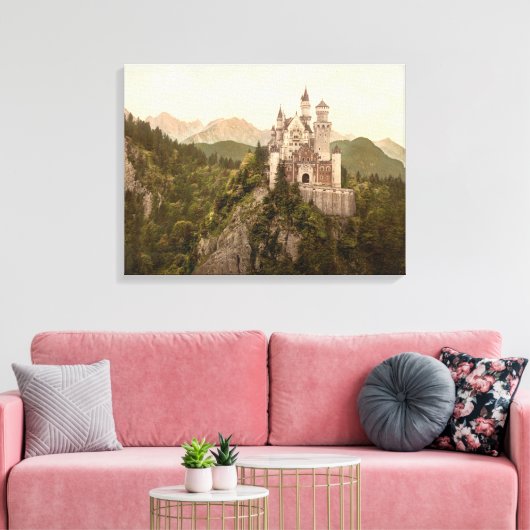 Neuschwanstein Castle, Beieren, Duitsland Canvas Afdruk (Insitu (Woonkamer))