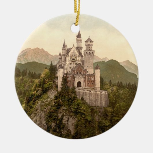 Neuschwanstein Castle, Beieren, Duitsland Keramisch Ornament (Voorkant)