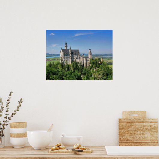 Neuschwanstein Castle, Beieren Duitsland Poster (Keuken)