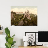 Neuschwanstein Castle, Beieren, Duitsland Poster (Thuiskantoor)