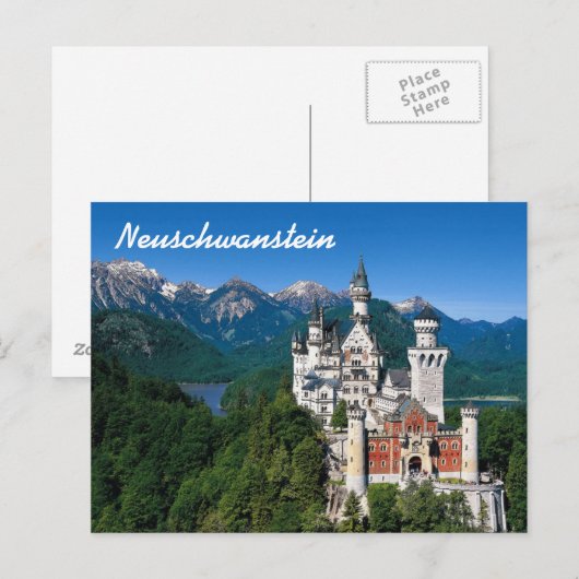 Neuschwanstein Castle Briefkaart (Voorkant / Achterkant)