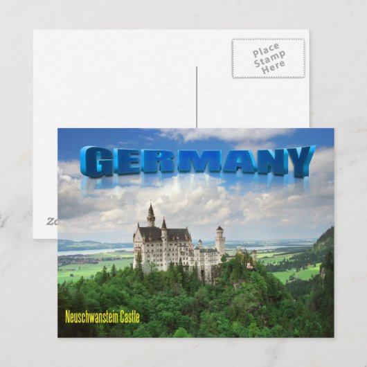 Neuschwanstein Castle Briefkaart (Voorkant / Achterkant)