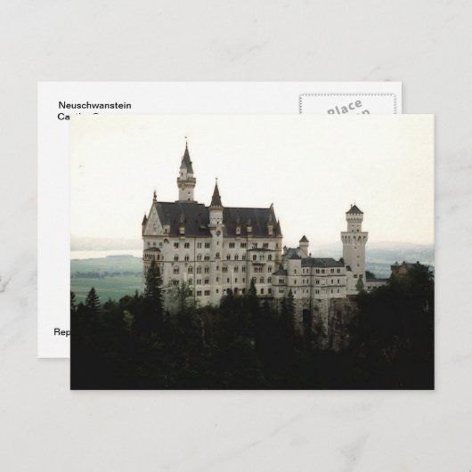 Neuschwanstein Castle, Duitsland Briefkaart (Voorkant / Achterkant)