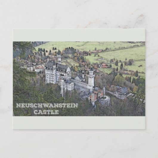Neuschwanstein Castle - Duitsland Briefkaart (Voorkant)