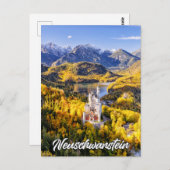 Neuschwanstein Castle, Duitsland Briefkaart (Voorkant / Achterkant)