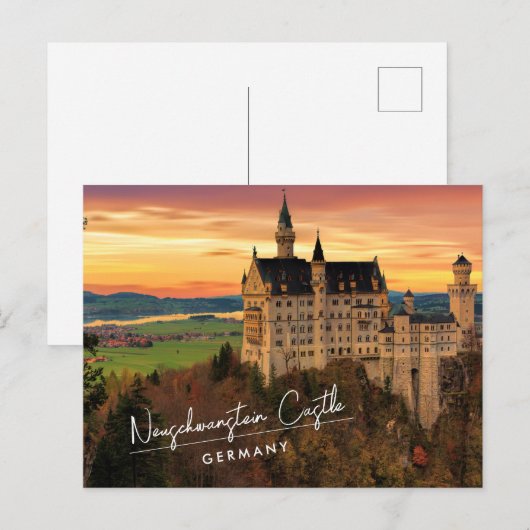 Neuschwanstein Castle Duitsland Briefkaart (Voorkant / Achterkant)