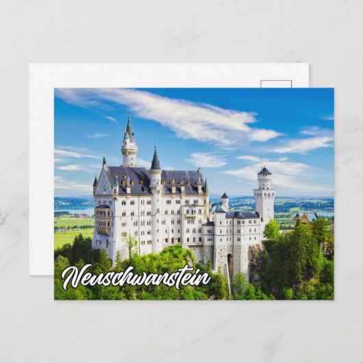 Neuschwanstein Castle, Duitsland Briefkaart (Voorkant / Achterkant)