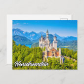 Neuschwanstein Castle, Duitsland Briefkaart (Voorkant / Achterkant)