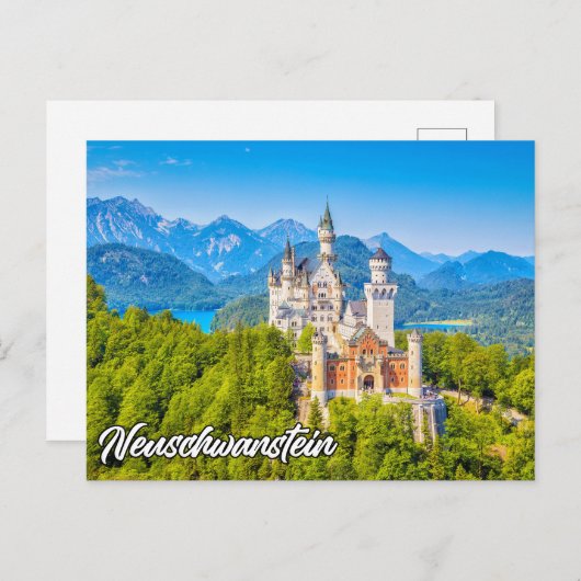 Neuschwanstein Castle, Duitsland Briefkaart (Voorkant / Achterkant)