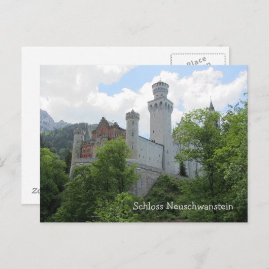Neuschwanstein Castle - Duitsland Briefkaart (Voorkant / Achterkant)