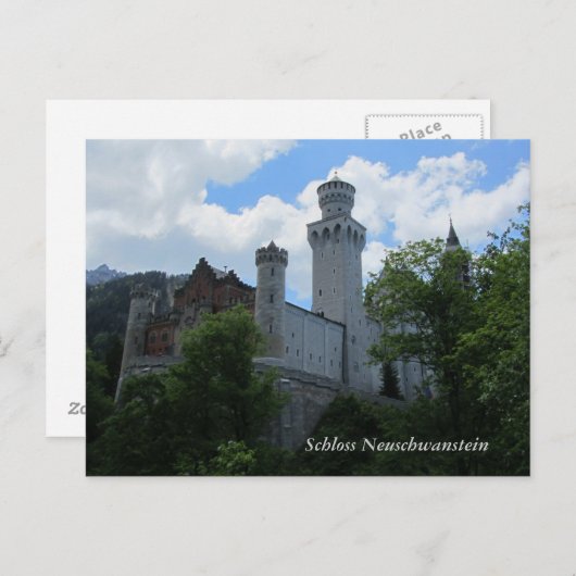 Neuschwanstein Castle - Duitsland Briefkaart (Voorkant / Achterkant)