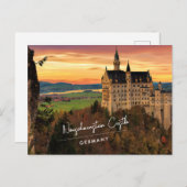 Neuschwanstein Castle Duitsland Briefkaart (Voorkant / Achterkant)