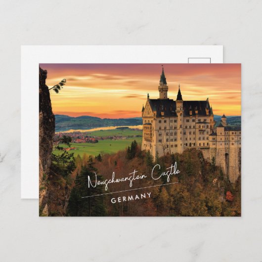Neuschwanstein Castle Duitsland Briefkaart (Voorkant / Achterkant)