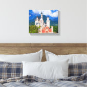 Neuschwanstein Castle Duitsland Canvas Afdruk (Insitu (Slaapkamer))