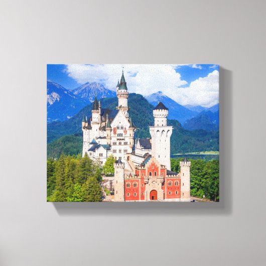 Neuschwanstein Castle Duitsland Canvas Afdruk (Voorkant)