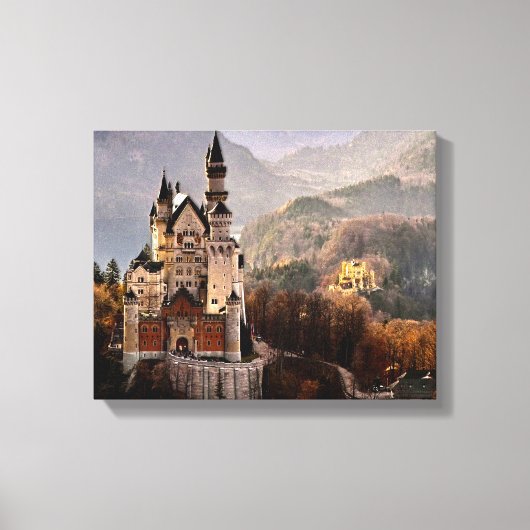 Neuschwanstein Castle Duitsland Canvas Afdruk (Voorkant)