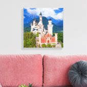 Neuschwanstein Castle Duitsland Canvas Afdruk (Insitu (Woonkamer))