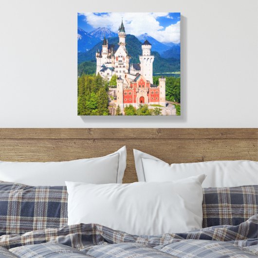 Neuschwanstein Castle Duitsland Canvas Afdruk (Insitu (Slaapkamer))