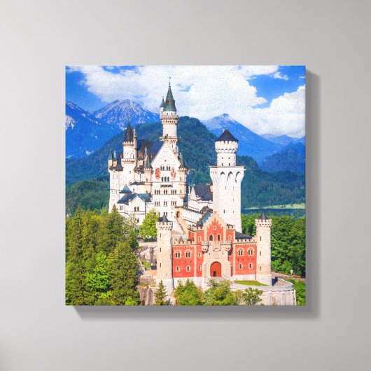 Neuschwanstein Castle Duitsland Canvas Afdruk (Voorkant)