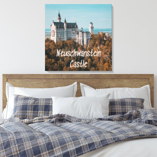 Neuschwanstein Castle Duitsland Canvas Afdruk (Insitu (Slaapkamer))