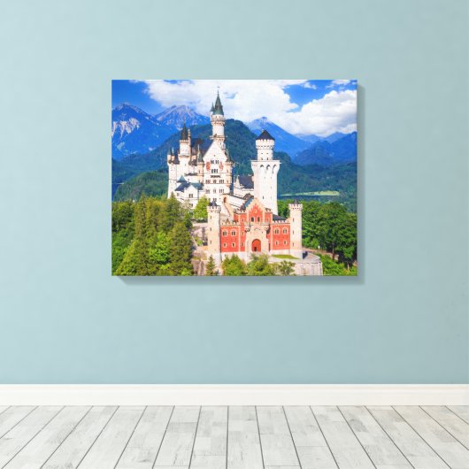 Neuschwanstein Castle Duitsland Canvas Afdruk (Insitu (Houten vloer))