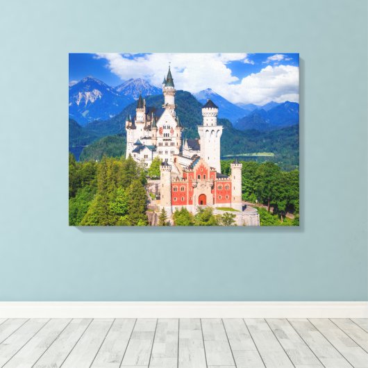 Neuschwanstein Castle Duitsland Canvas Afdruk (Insitu (Houten vloer))
