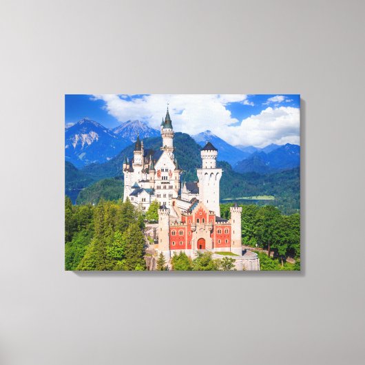 Neuschwanstein Castle Duitsland Canvas Afdruk (Voorkant)