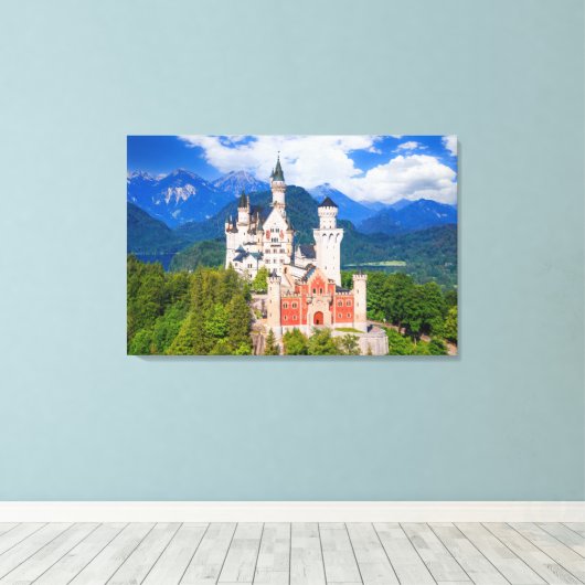 Neuschwanstein Castle Duitsland Canvas Afdruk (Insitu (Houten vloer))