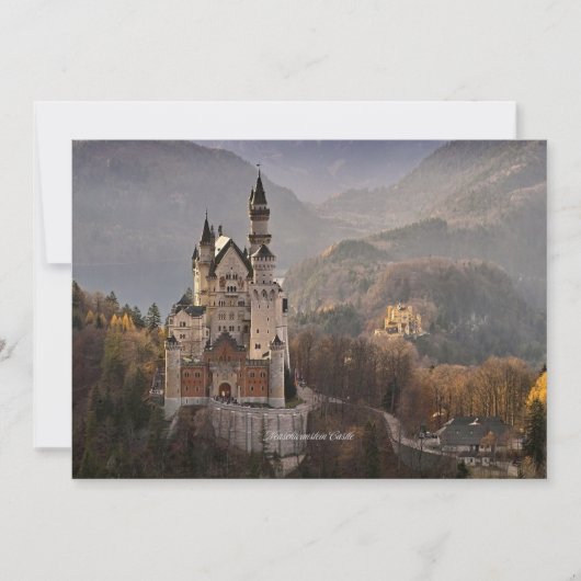 Neuschwanstein Castle, Duitsland Kaart (Voorkant)