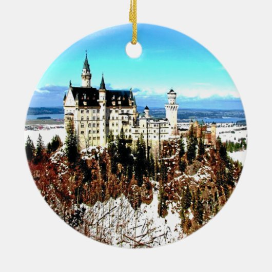 NEUSCHWANSTEIN CASTLE, DUITSLAND KERAMISCH ORNAMENT (Achterkant)