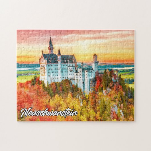 Neuschwanstein Castle, Duitsland Legpuzzel (Horizontaal)