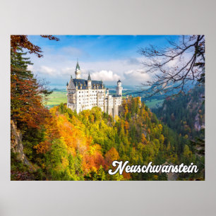Neuschwanstein Castle, Duitsland Poster