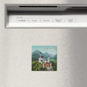 Neuschwanstein Castle Duitsland Reizen Abstract Magneet (Insitu (Vaatwasser))