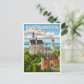 Neuschwanstein Castle Duitsland Reizen Briefkaart (Staand voorkant)