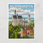 Neuschwanstein Castle Duitsland Reizen Briefkaart (Voorkant)