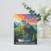 Neuschwanstein Castle Duitsland Reizen Briefkaart (Staand voorkant)
