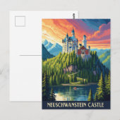 Neuschwanstein Castle Duitsland Reizen Briefkaart (Voorkant / Achterkant)