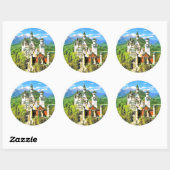 NEUSCHWANSTEIN CASTLE, DUITSLAND RONDE STICKER (Vel)