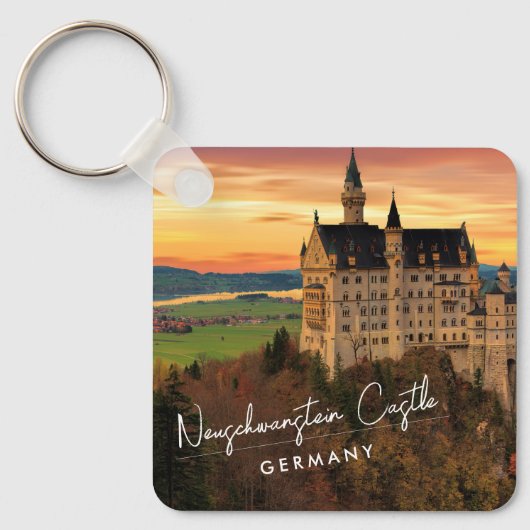 Neuschwanstein Castle Duitsland Sleutelhanger (Voorkant)