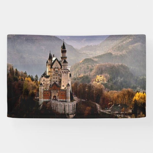 Neuschwanstein Castle Duitsland Spandoek (Horizontaal)