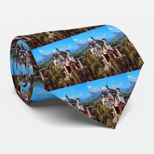 neuschwanstein castle - duitsland stropdas (Opgerold)