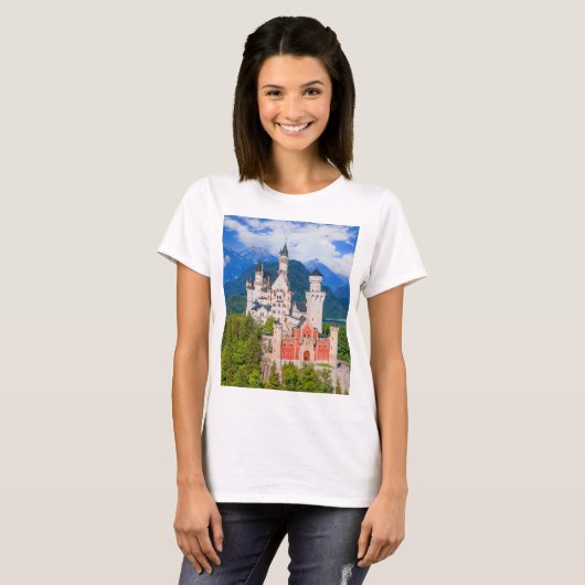 Neuschwanstein Castle Duitsland T-shirt (Voorkant volledig)